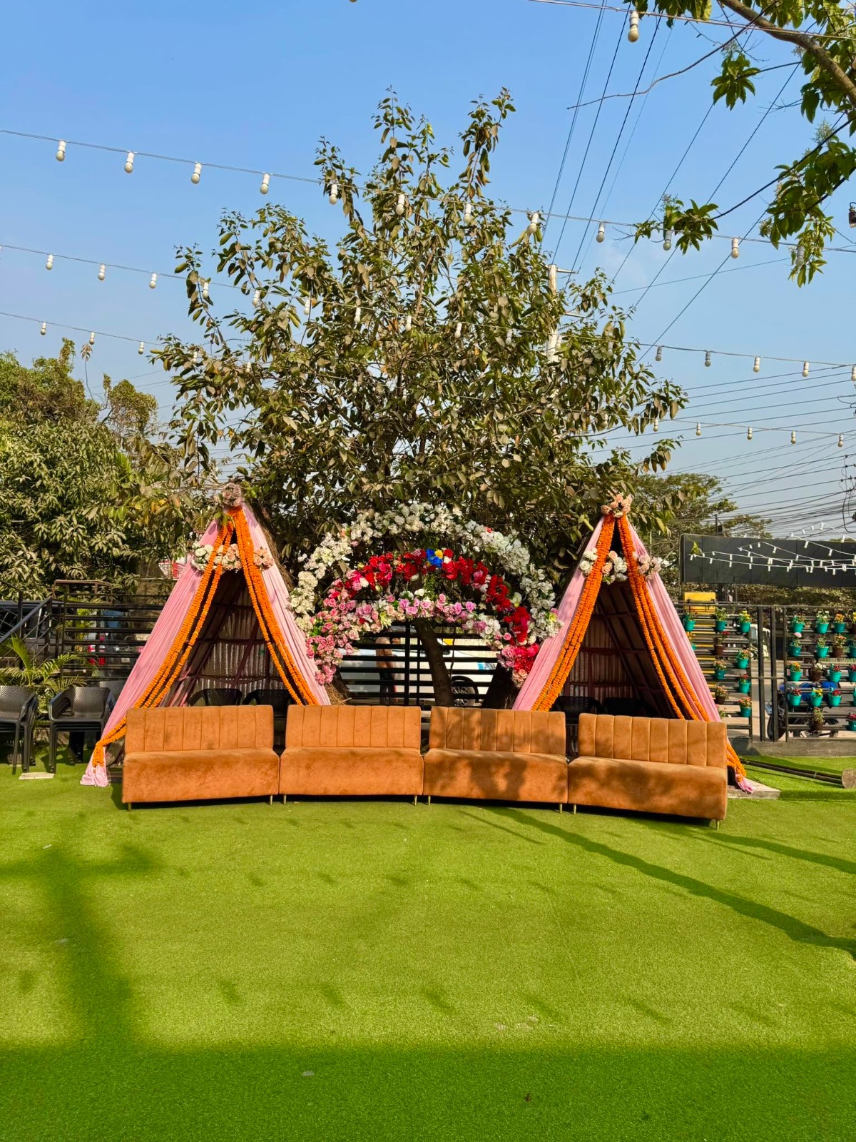 Garden Celebration Setup