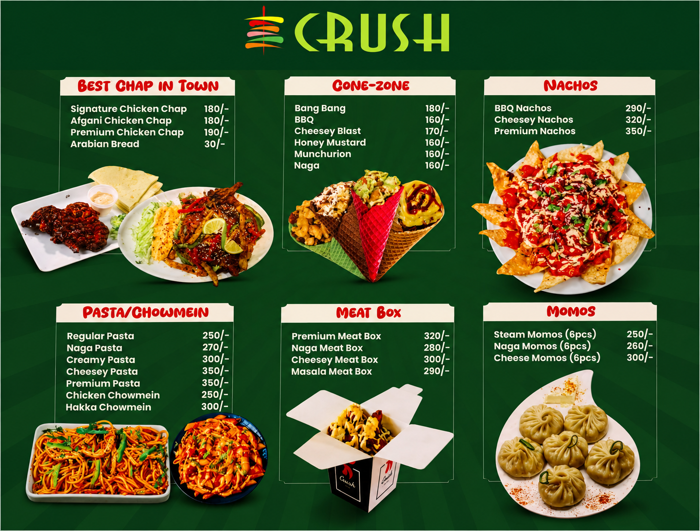 Crash premium menu